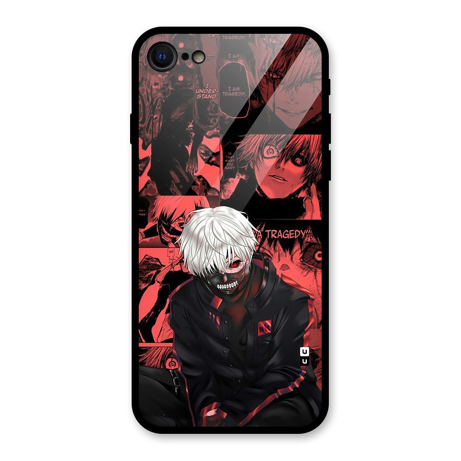 Toukyo Ghoul Kaneki Manga Glass Back Case for iPhone 7