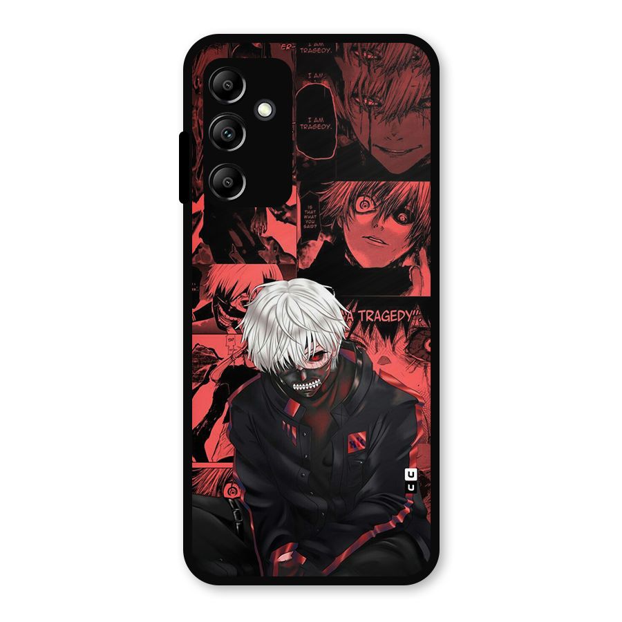 Toukyo Ghoul Kaneki Manga Metal Back Case for Galaxy A14 5G