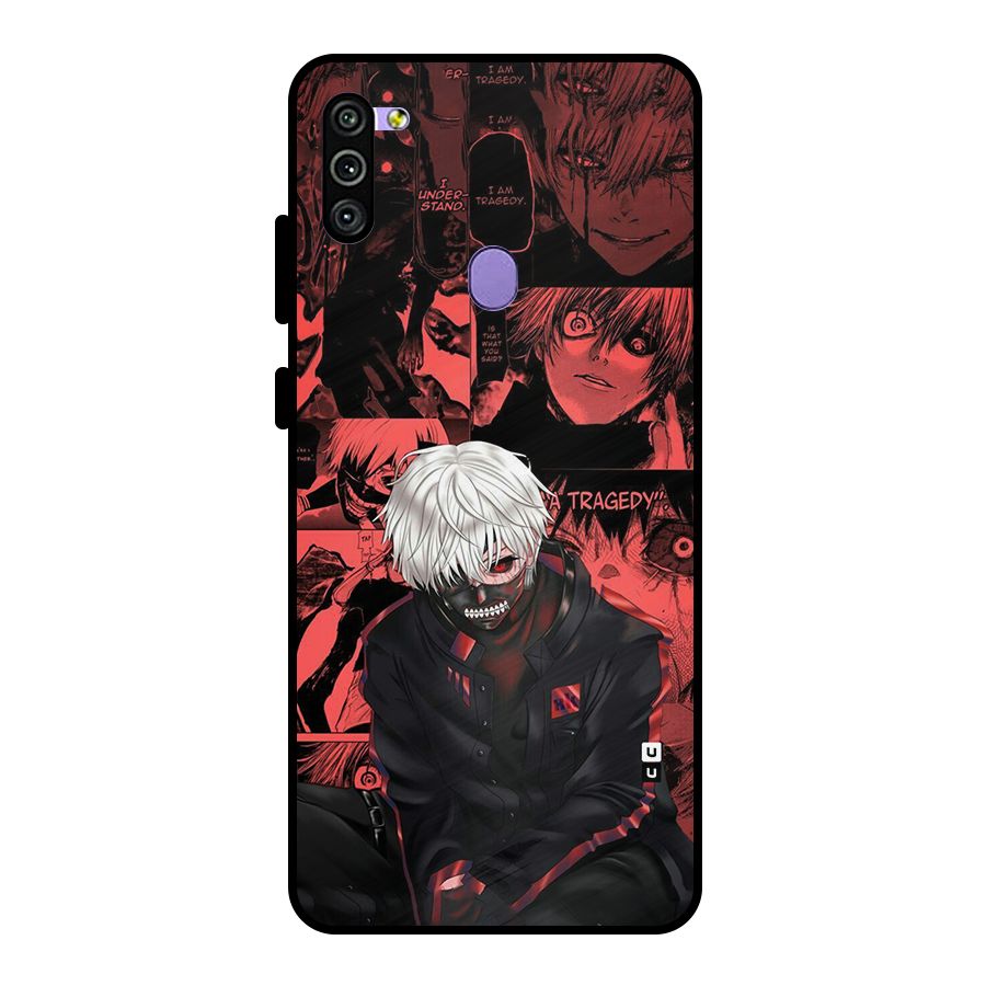 Toukyo Ghoul Kaneki Manga Metal Back Case for Galaxy M11