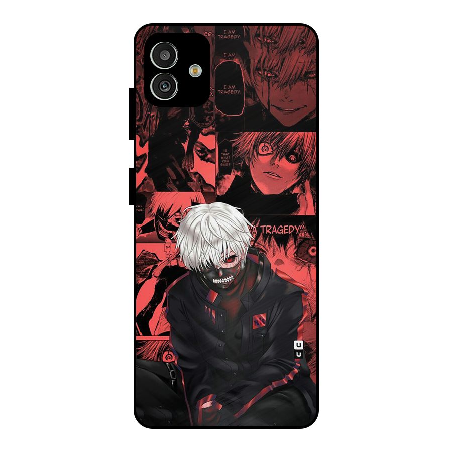 Toukyo Ghoul Kaneki Manga Metal Back Case for Galaxy M13 5G