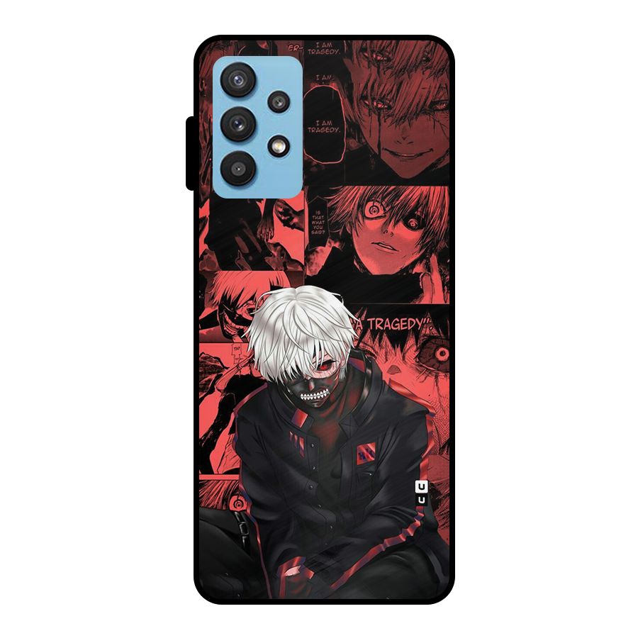 Toukyo Ghoul Kaneki Manga Metal Back Case for Galaxy M32 5G