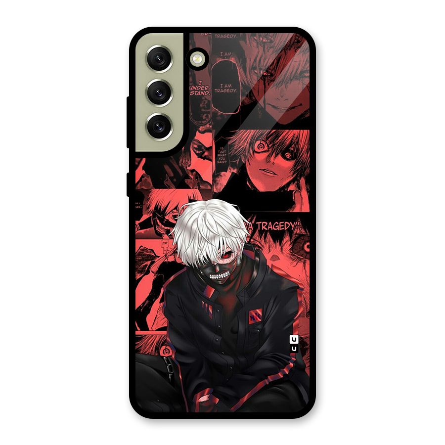 Toukyo Ghoul Kaneki Manga Metal Back Case for Galaxy S21 FE 5G (2023)