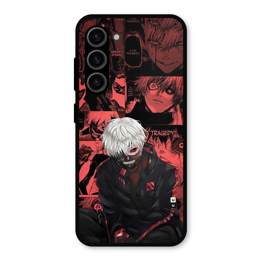 Toukyo Ghoul Kaneki Manga Metal Back Case for Galaxy S23