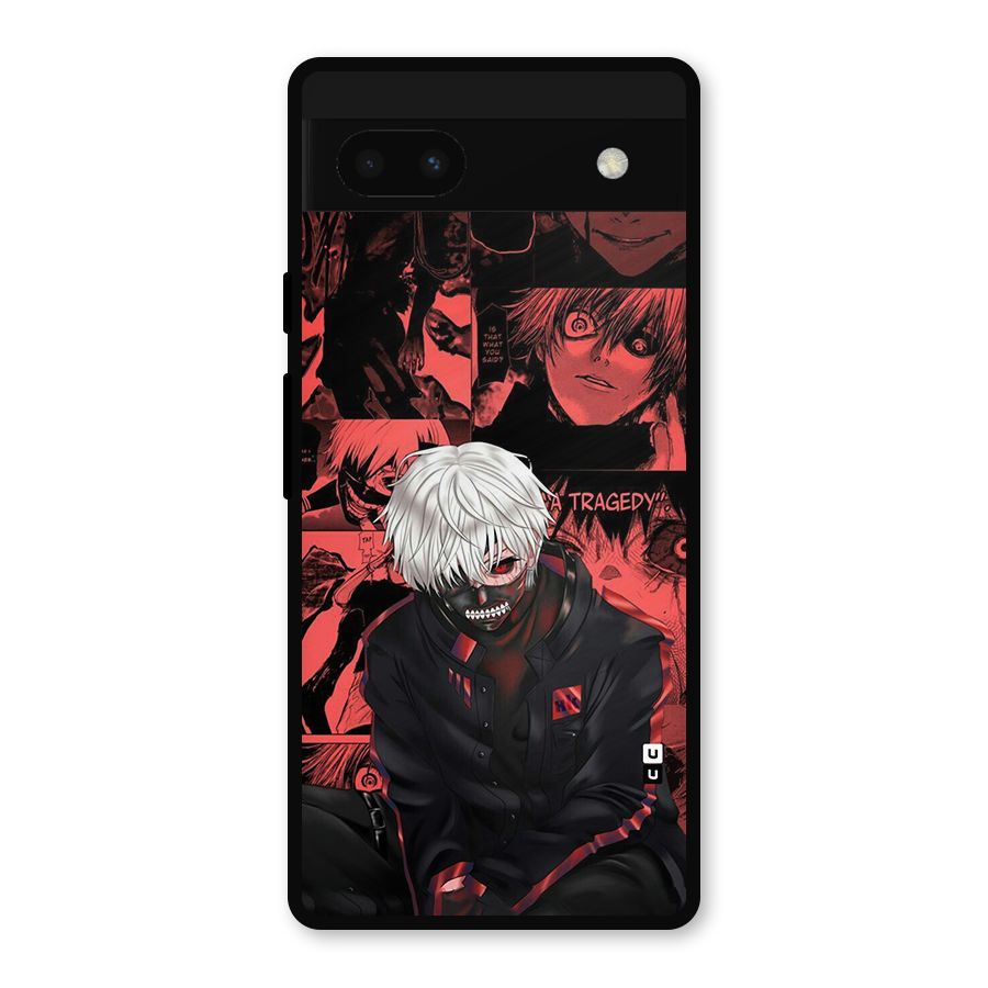 Toukyo Ghoul Kaneki Manga Metal Back Case for Google Pixel 6a