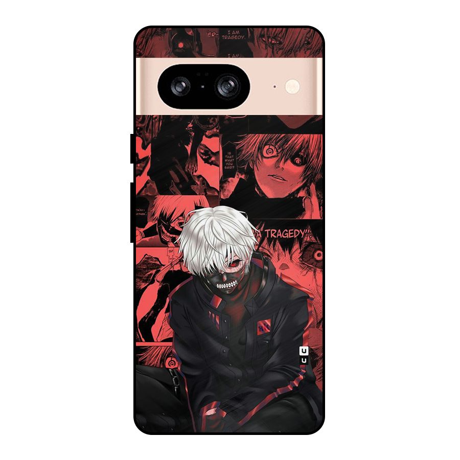 Toukyo Ghoul Kaneki Manga Metal Back Case for Google Pixel 8
