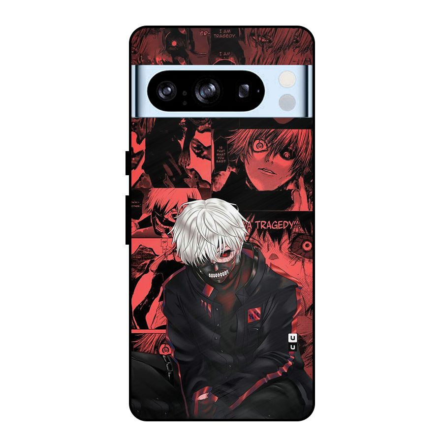 Toukyo Ghoul Kaneki Manga Metal Back Case for Google Pixel 8 Pro