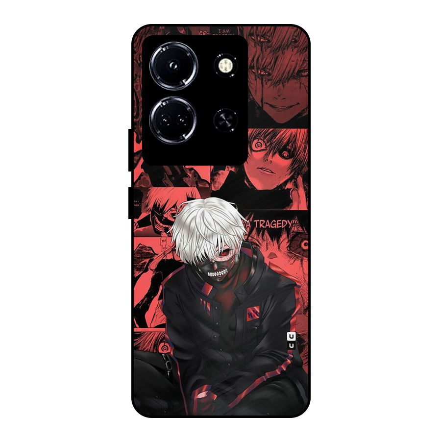 Toukyo Ghoul Kaneki Manga Metal Back Case for Infinix Note 30 5G