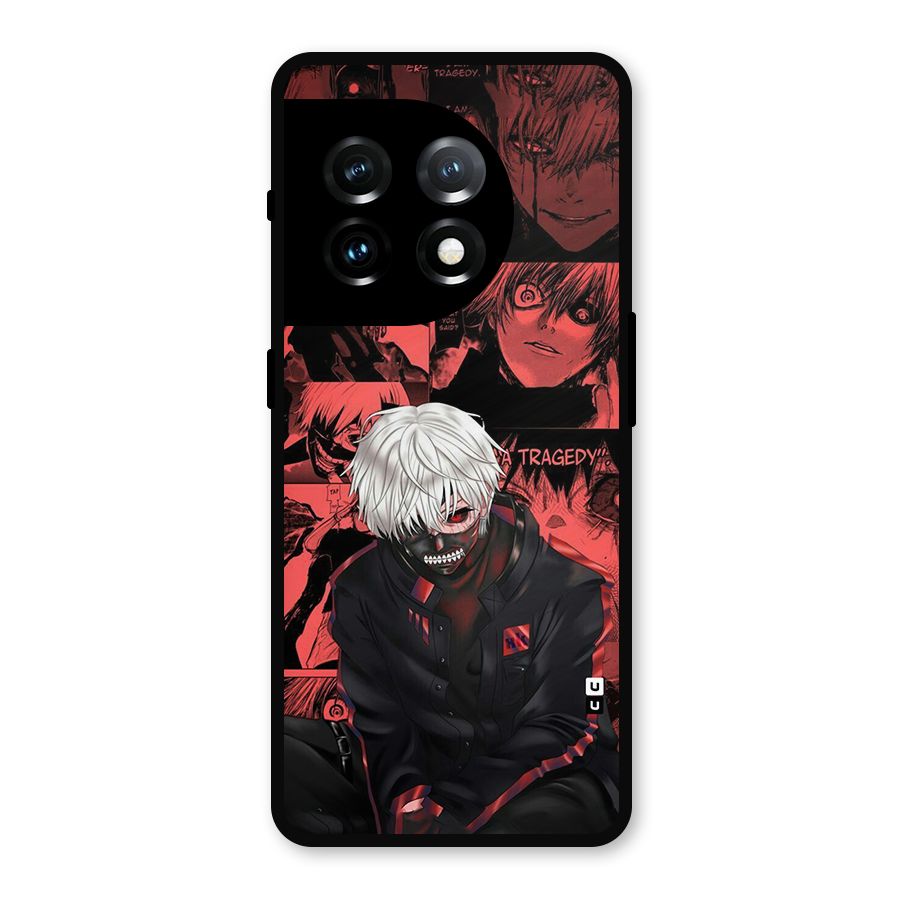 Toukyo Ghoul Kaneki Manga Metal Back Case for OnePlus 11