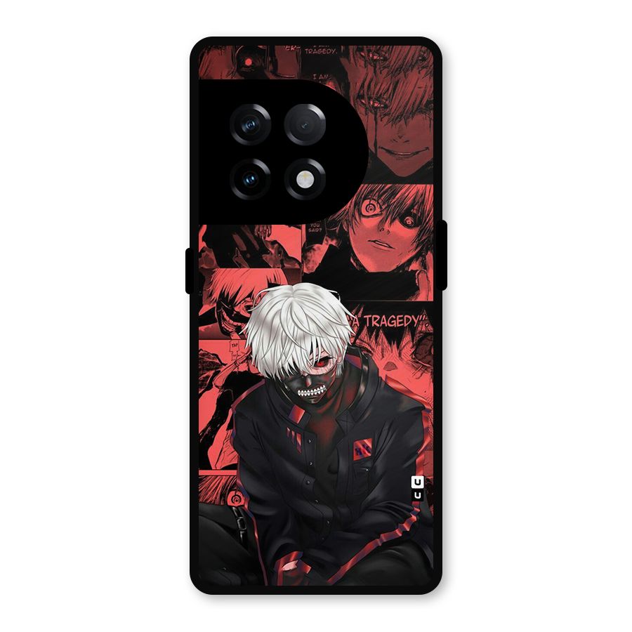 Toukyo Ghoul Kaneki Manga Metal Back Case for OnePlus 11R
