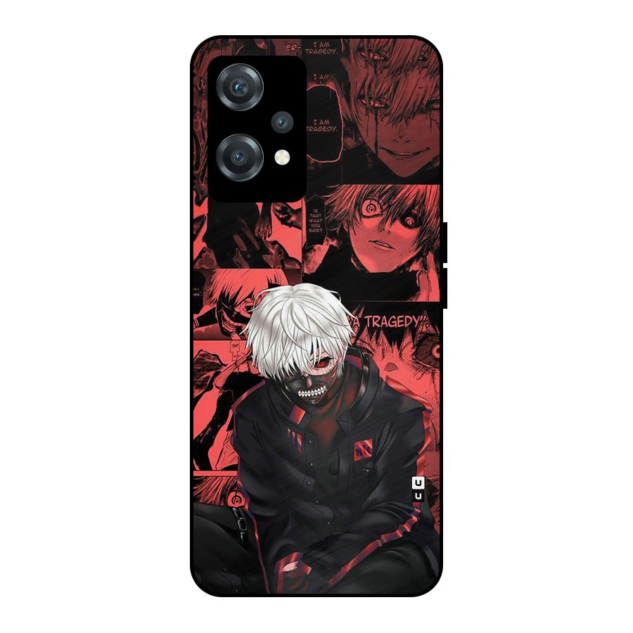 Toukyo Ghoul Kaneki Manga Metal Back Case for OnePlus Nord CE 2 Lite 5G