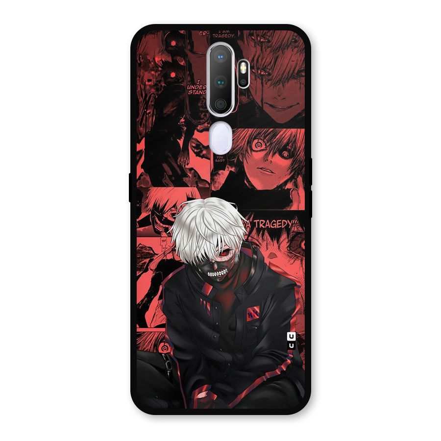 Toukyo Ghoul Kaneki Manga Metal Back Case for Oppo A9 (2020)