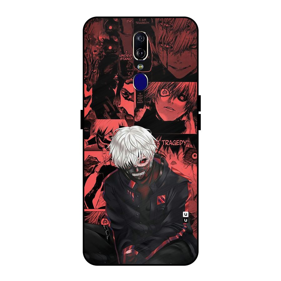 Toukyo Ghoul Kaneki Manga Metal Back Case for Oppo F11