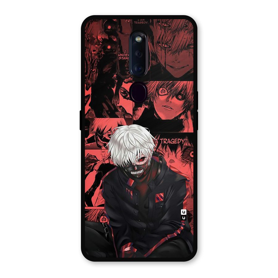 Toukyo Ghoul Kaneki Manga Metal Back Case for Oppo F11 Pro