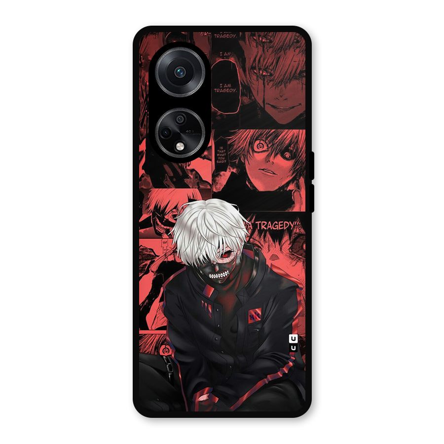 Toukyo Ghoul Kaneki Manga Metal Back Case for Oppo F23