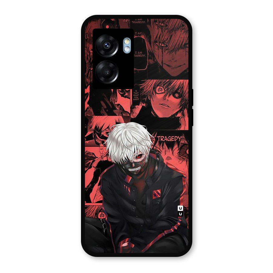 Toukyo Ghoul Kaneki Manga Metal Back Case for Oppo K10 (5G)