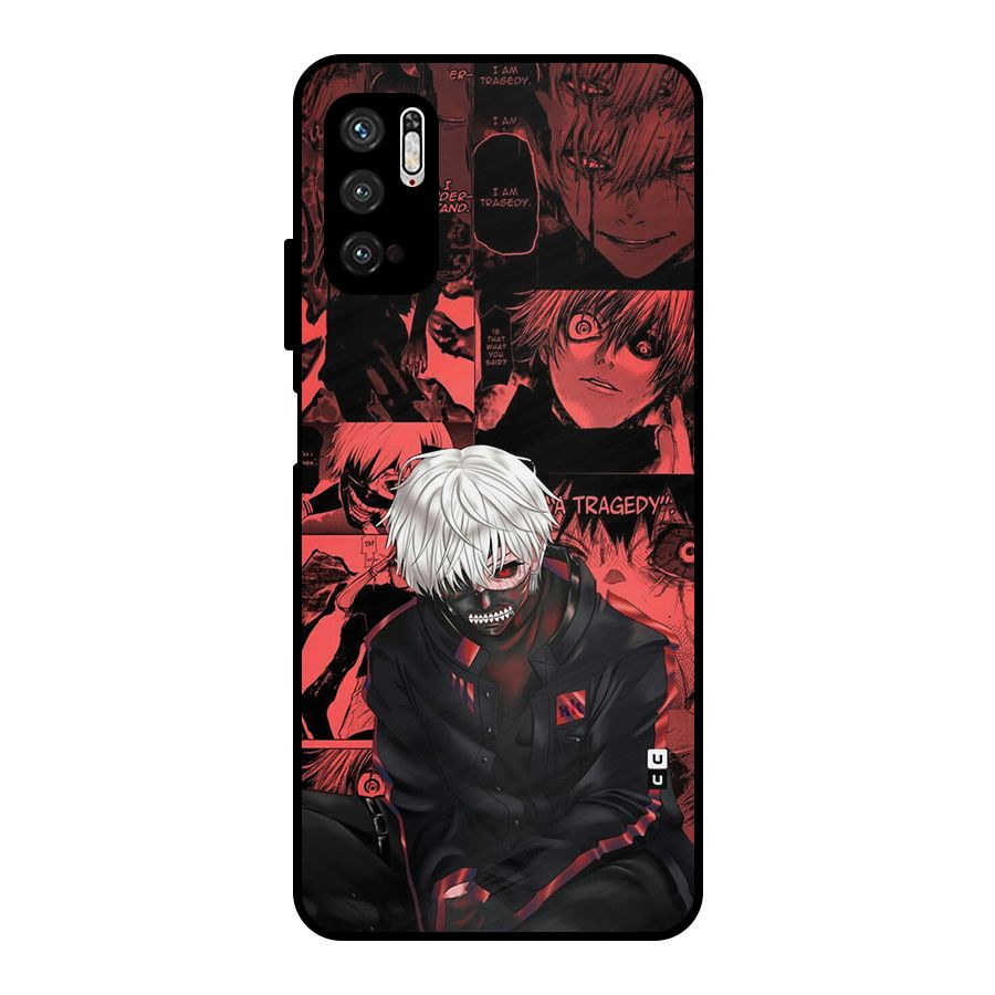 Toukyo Ghoul Kaneki Manga Metal Back Case for Poco M3 Pro 5G
