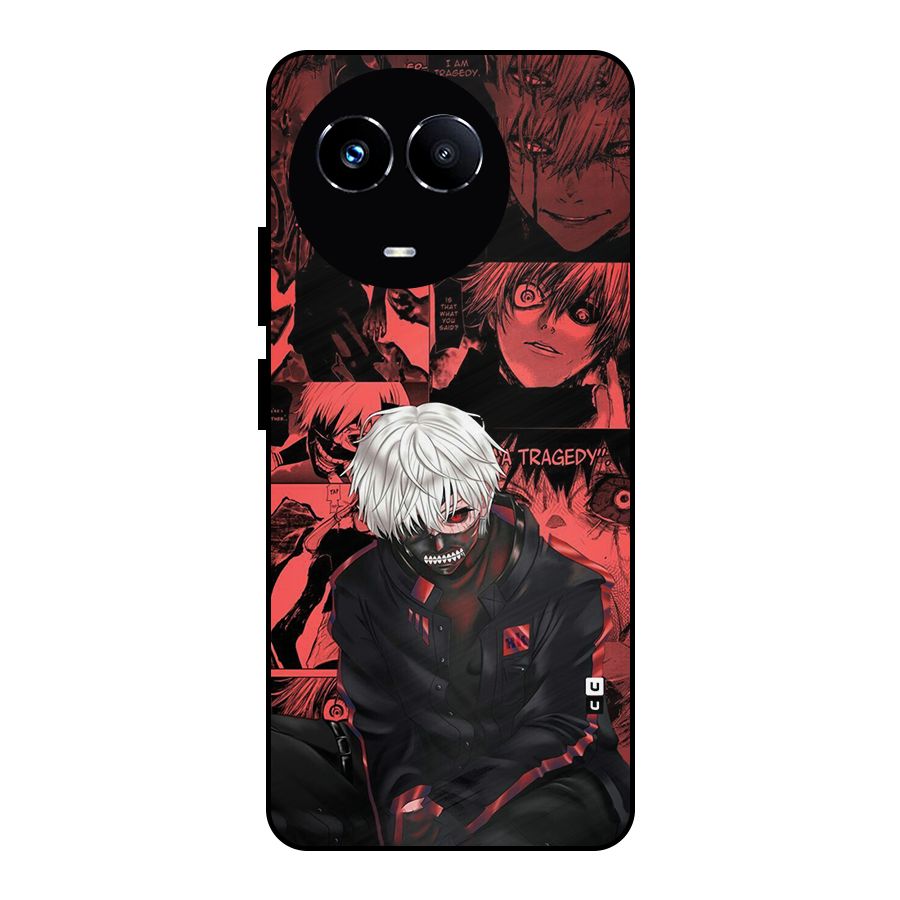 Toukyo Ghoul Kaneki Manga Metal Back Case for Realme 11 5G