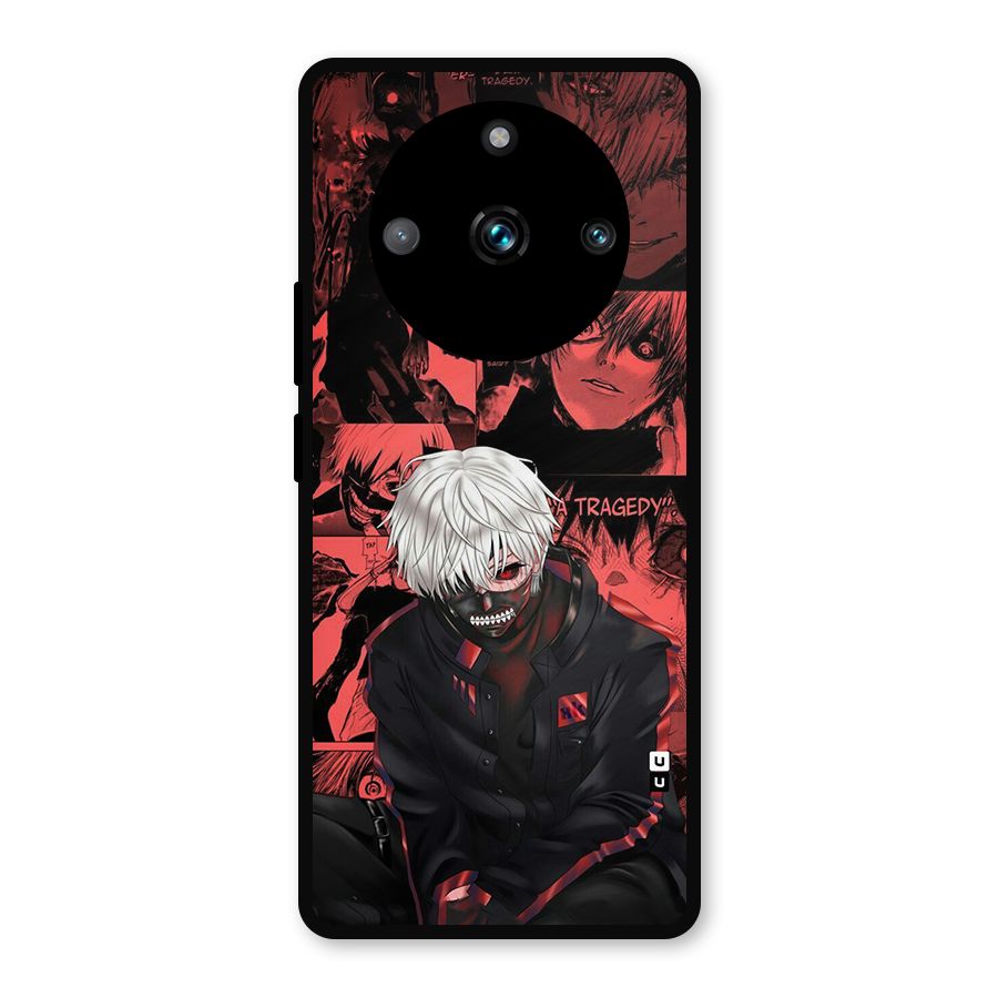 Toukyo Ghoul Kaneki Manga Metal Back Case for Realme 11 Pro