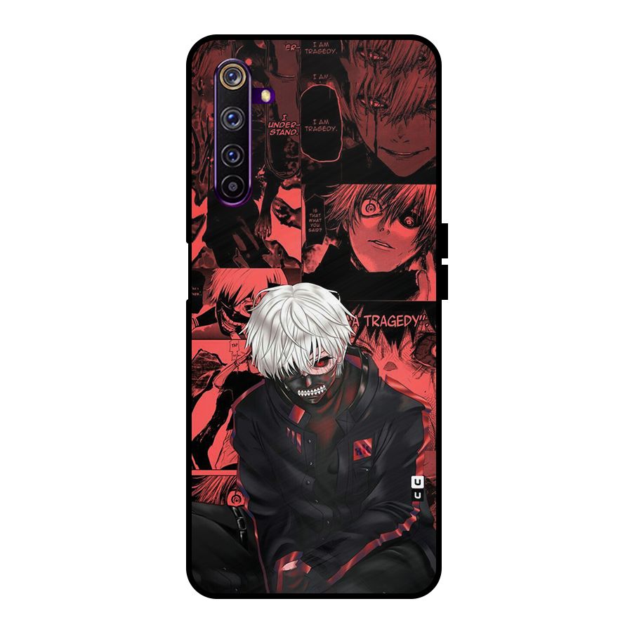 Toukyo Ghoul Kaneki Manga Metal Back Case for Realme 6 Pro