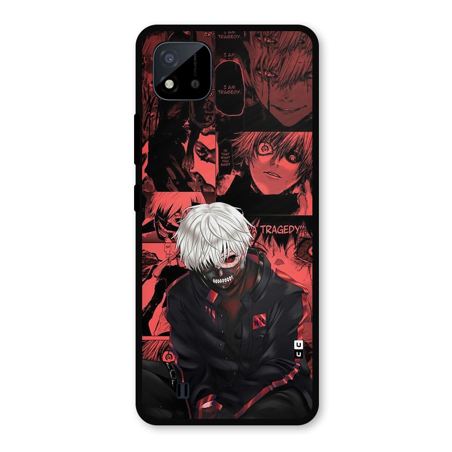 Toukyo Ghoul Kaneki Manga Metal Back Case for Realme C11 2021