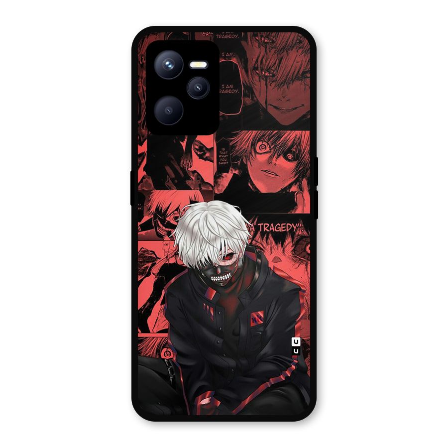 Toukyo Ghoul Kaneki Manga Metal Back Case for Realme C35