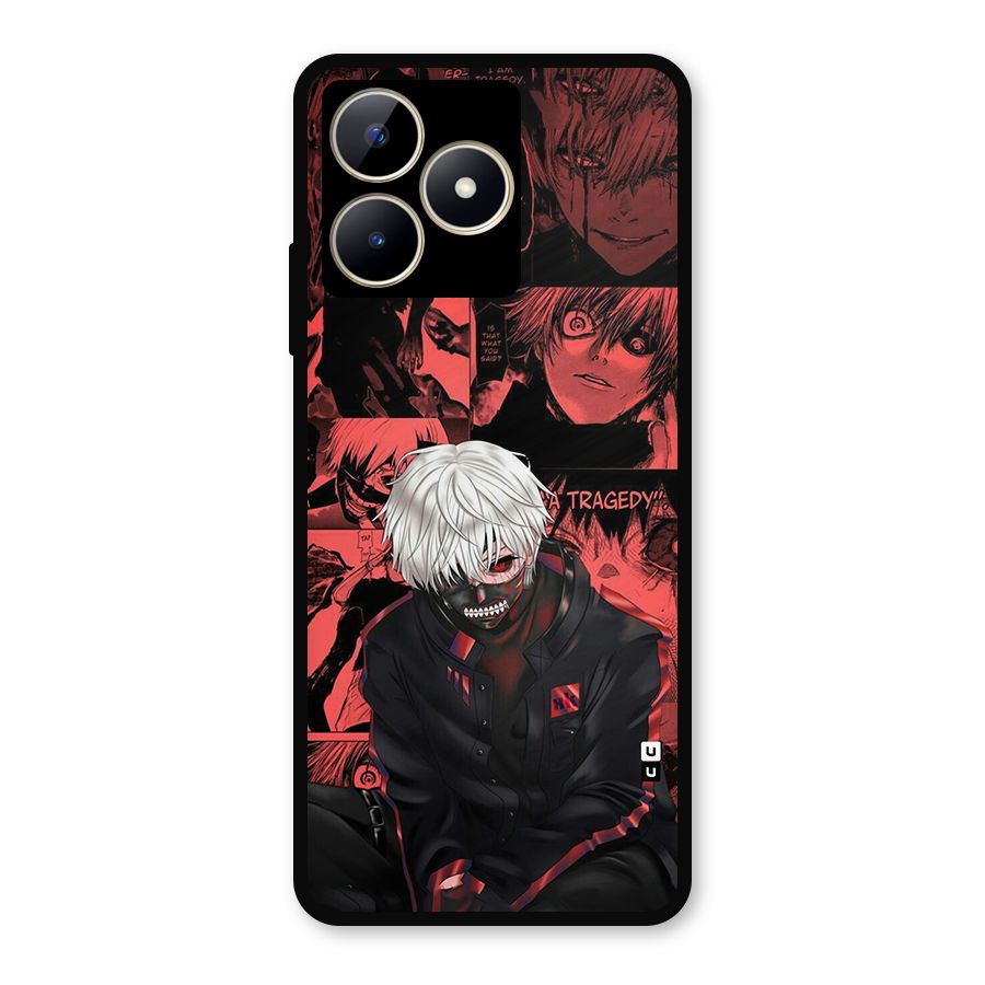 Toukyo Ghoul Kaneki Manga Metal Back Case for Realme C53