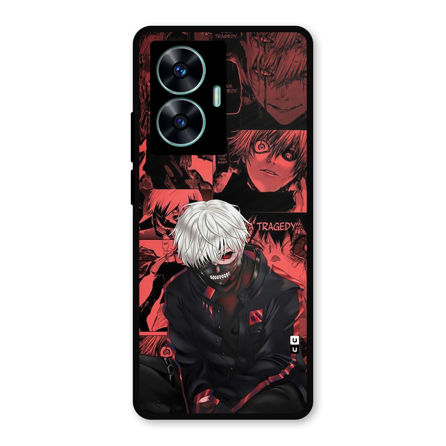 Toukyo Ghoul Kaneki Manga Metal Back Case for Realme Narzo N55