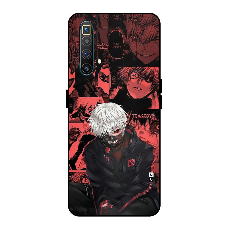 Toukyo Ghoul Kaneki Manga Metal Back Case for Realme X3 SuperZoom