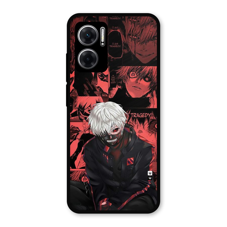 Toukyo Ghoul Kaneki Manga Metal Back Case for Redmi 11 Prime 5G