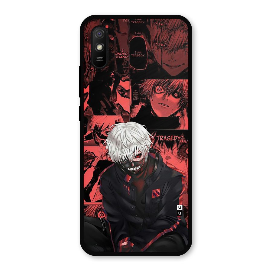 Toukyo Ghoul Kaneki Manga Metal Back Case for Redmi 9a