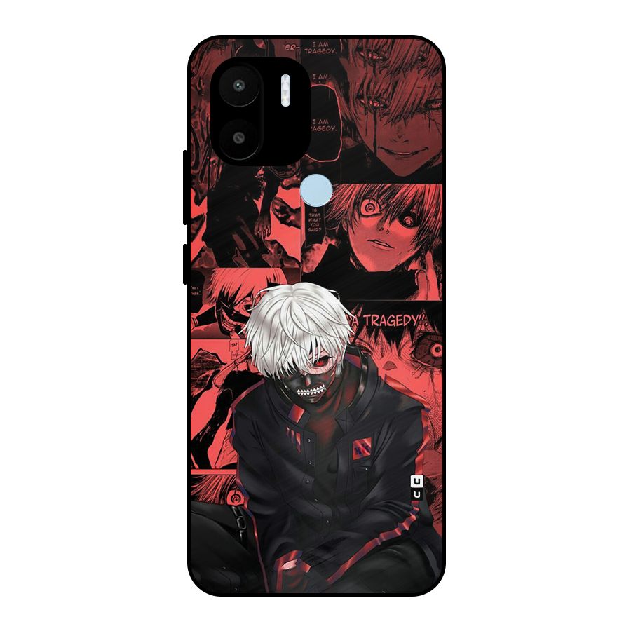 Toukyo Ghoul Kaneki Manga Metal Back Case for Redmi A2 Plus