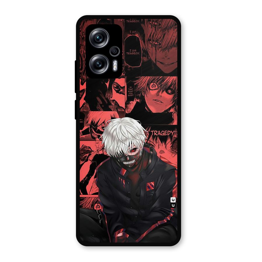 Toukyo Ghoul Kaneki Manga Metal Back Case for Redmi K50i