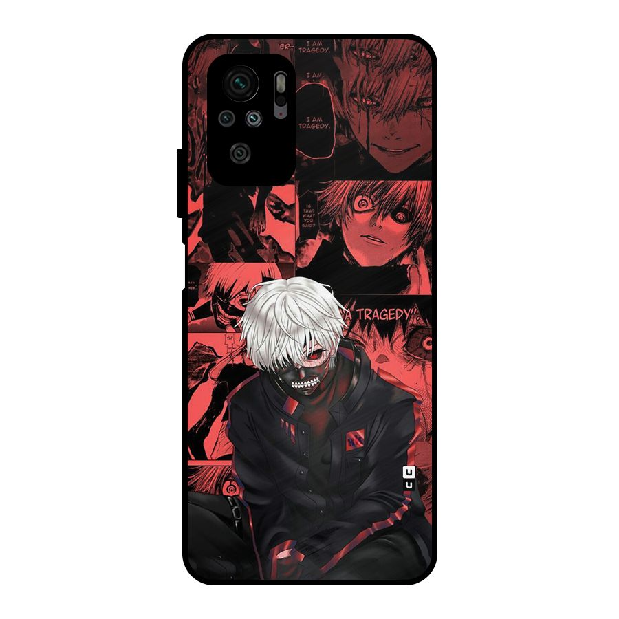 Toukyo Ghoul Kaneki Manga Metal Back Case for Redmi Note 10S