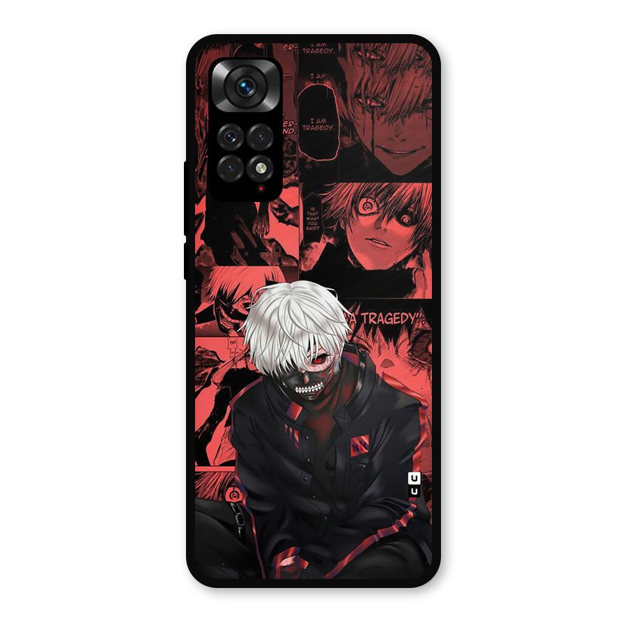 Toukyo Ghoul Kaneki Manga Metal Back Case for Redmi Note 11s