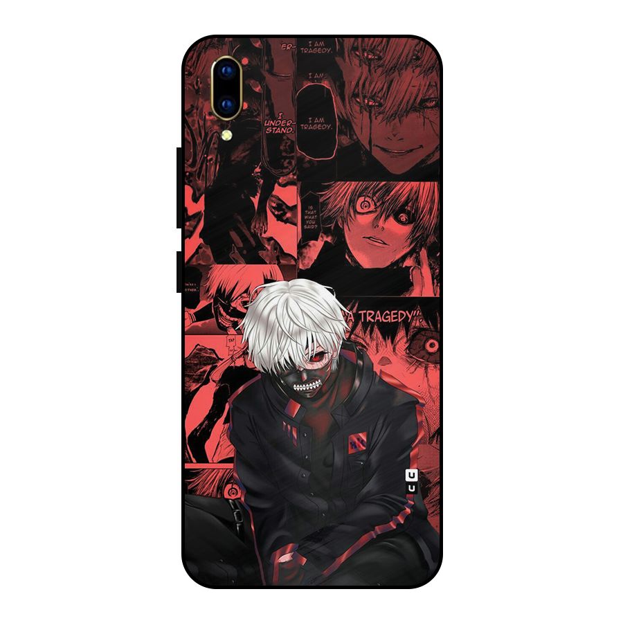 Toukyo Ghoul Kaneki Manga Metal Back Case for Vivo V11 Pro