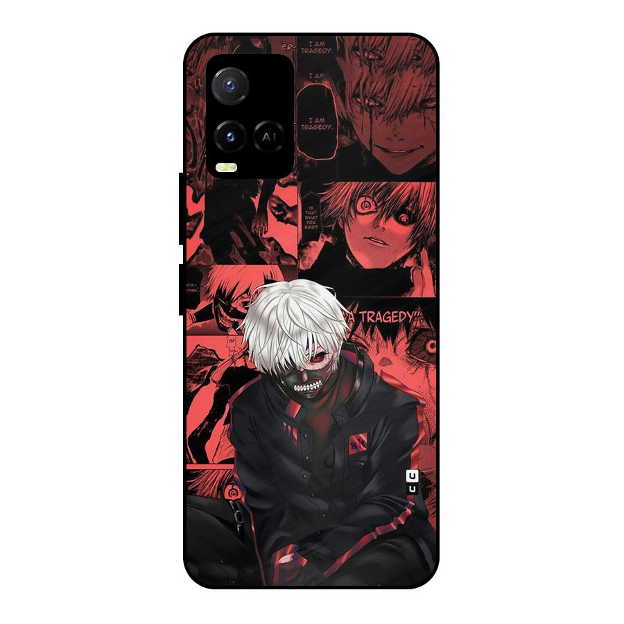 Toukyo Ghoul Kaneki Manga Metal Back Case for Vivo Y21