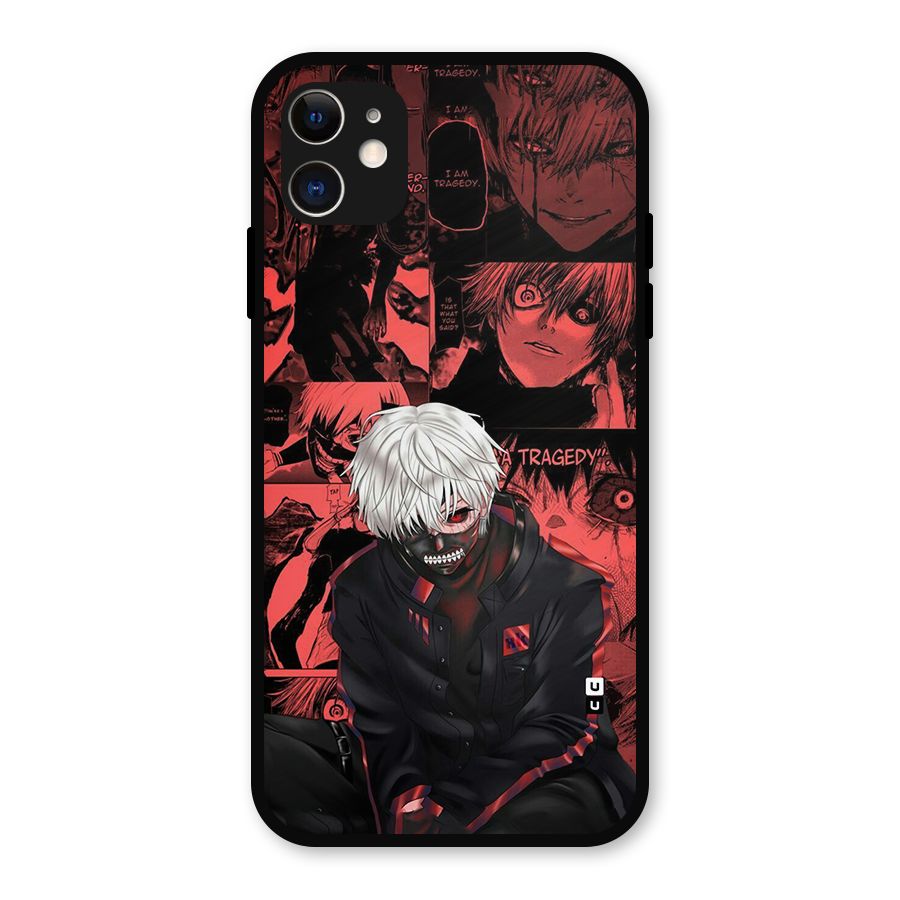 Toukyo Ghoul Kaneki Manga Metal Back Case for iPhone 11