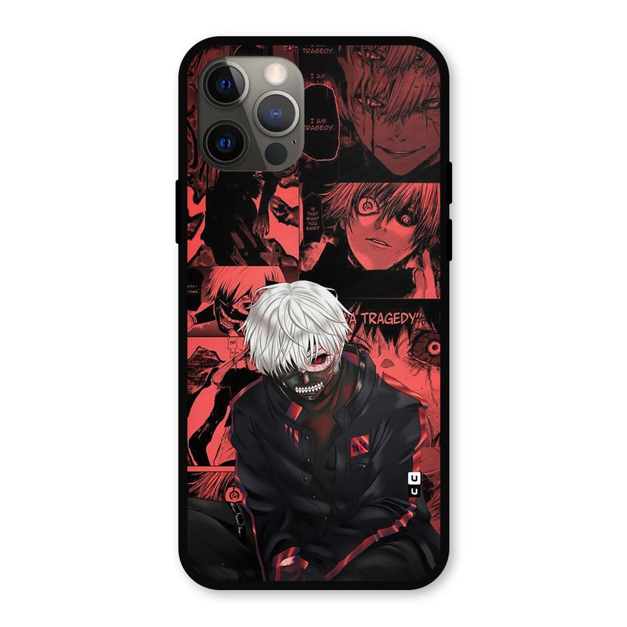 Toukyo Ghoul Kaneki Manga Metal Back Case for iPhone 12 Pro