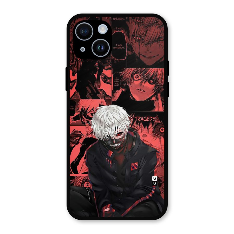 Toukyo Ghoul Kaneki Manga Metal Back Case for iPhone 14