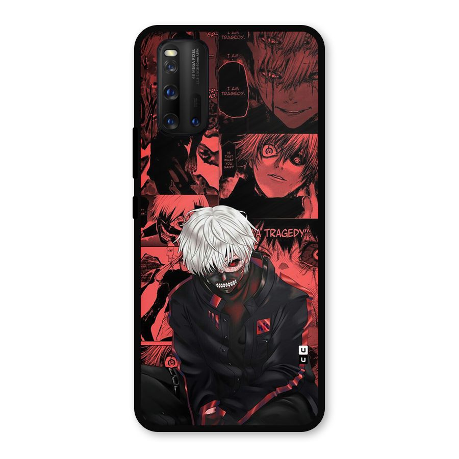 Toukyo Ghoul Kaneki Manga Metal Back Case for iQOO 3