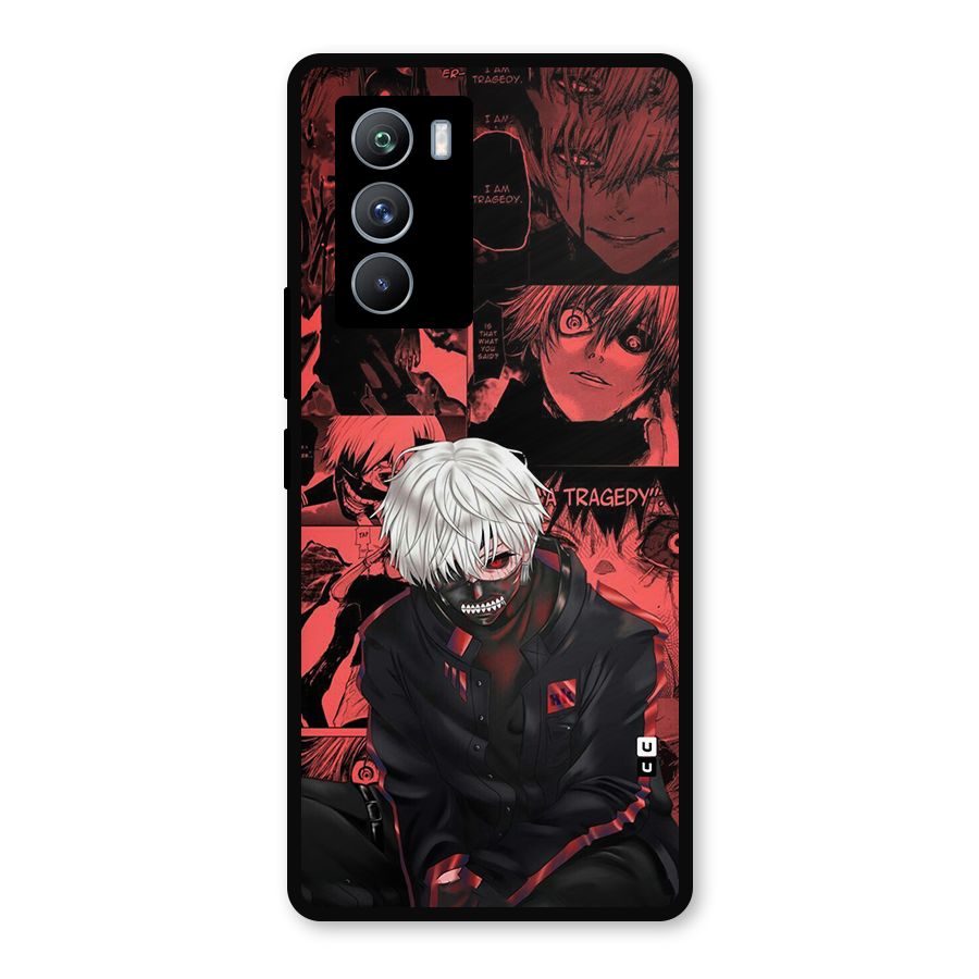 Toukyo Ghoul Kaneki Manga Metal Back Case for iQOO 9 SE