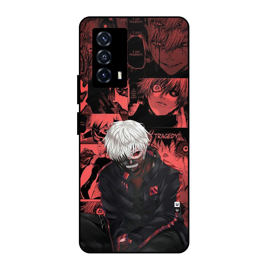 Toukyo Ghoul Kaneki Manga Metal Back Case for iQOO Z5