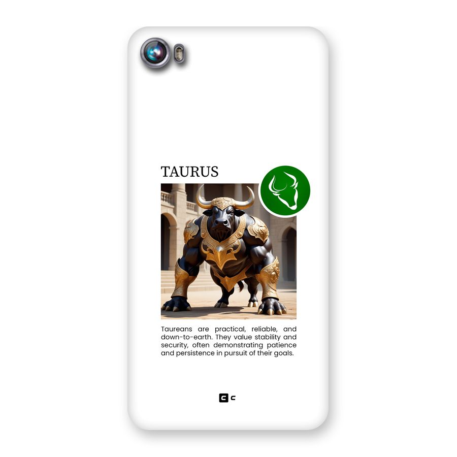 Towering Taurus Back Case for Canvas Fire 4 (A107)