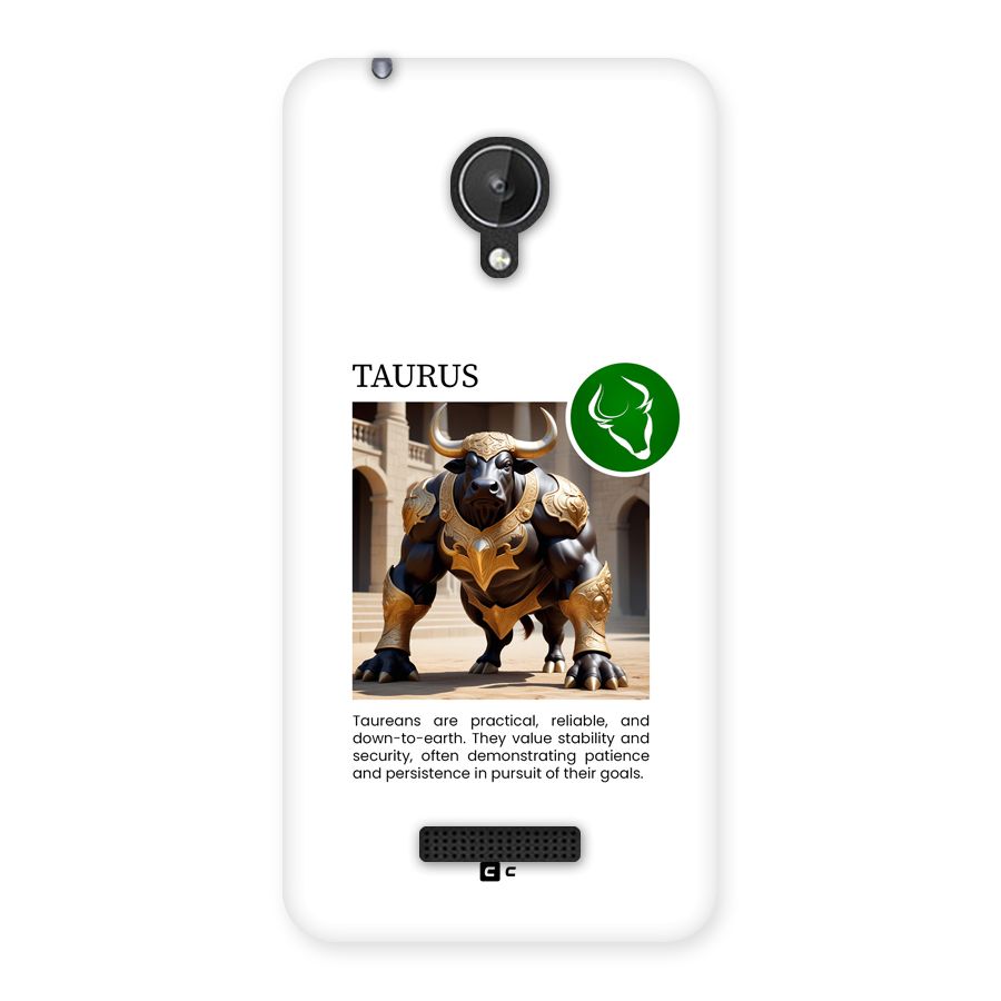 Towering Taurus Back Case for Canvas Spark Q380