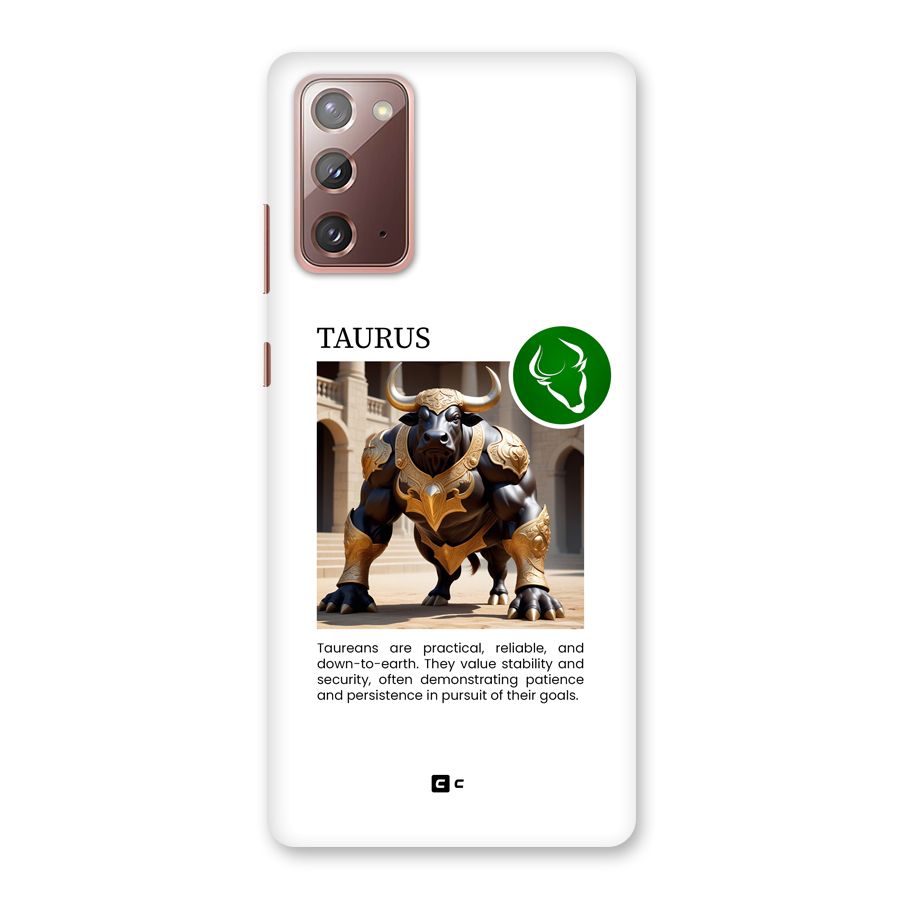 Towering Taurus Back Case for Galaxy Note 20
