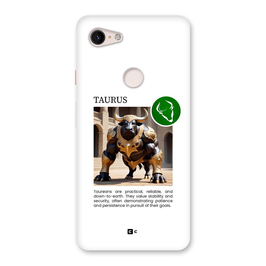 Towering Taurus Back Case for Google Pixel 3 XL