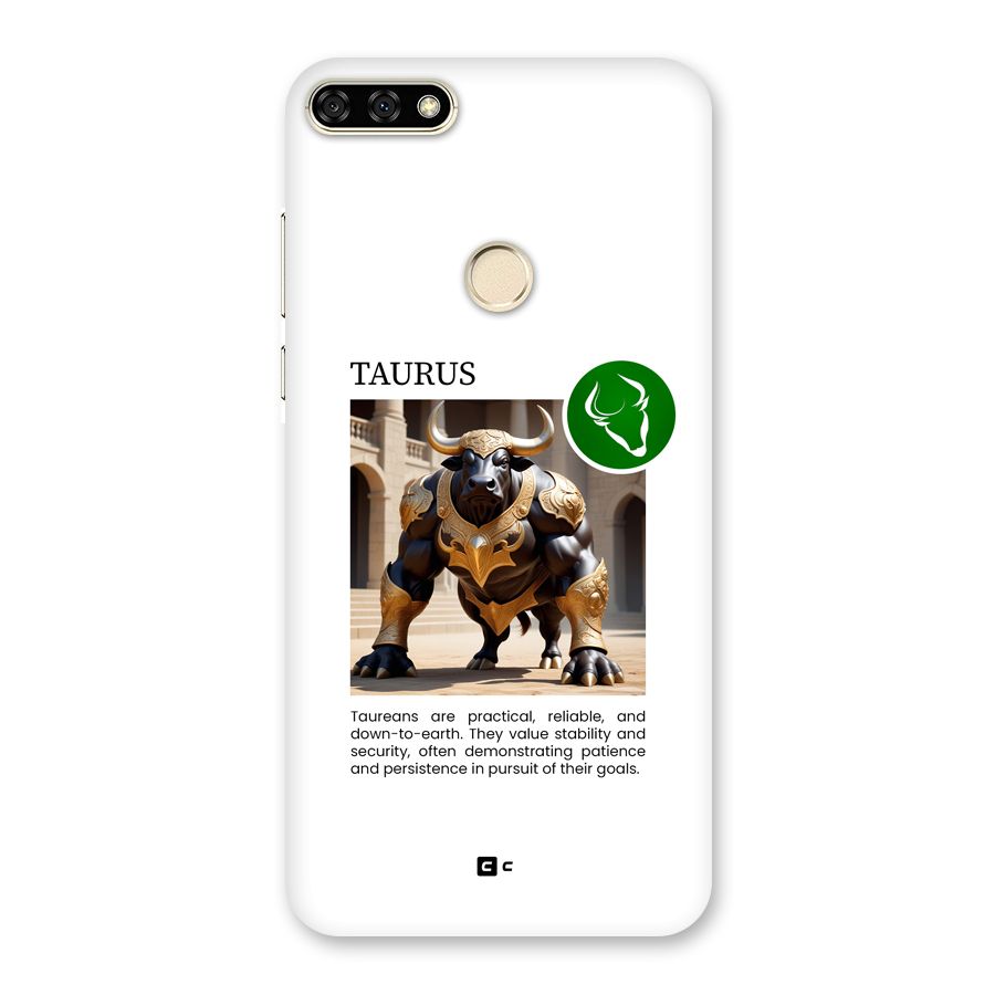 Towering Taurus Back Case for Honor 7A