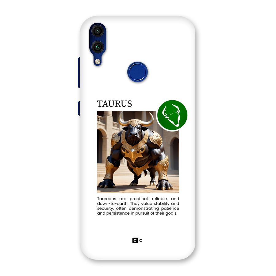 Towering Taurus Back Case for Honor 8C