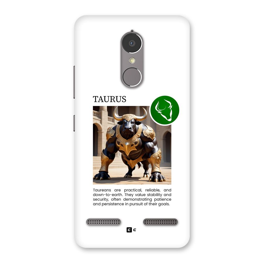 Towering Taurus Back Case for Lenovo K6