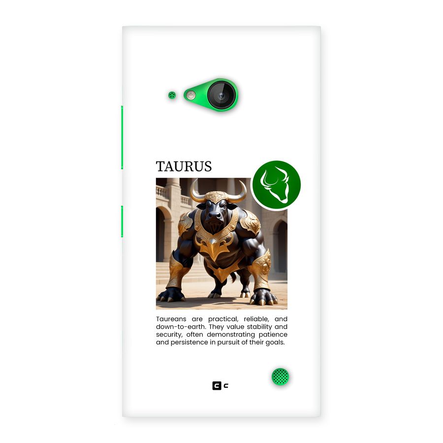Towering Taurus Back Case for Lumia 730